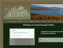 Tablet Screenshot of grantsummitcabins.com